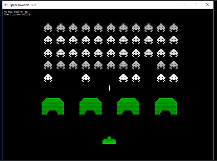 Space Invaders game built in C++